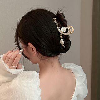 Flower / Faux Pearl Alloy Hair Clamp (various Designs)
