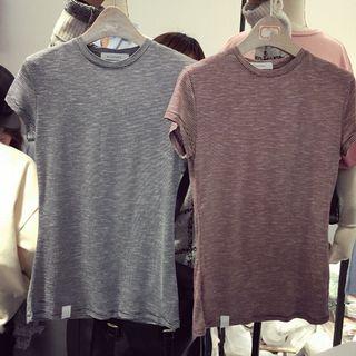 Stripe Round Neck T-shirt