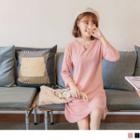 Cutout 3/4 Sleeve Dress