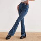 Boot Cut Split High-waist Jeans