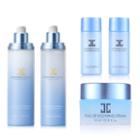 Jayjun - Soothing Facial Moisture Skin Care Set: Toner (140ml + 15ml) + Emulsion (140ml + 15ml) + Cream 10ml 5 Pcs