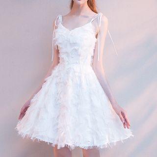 Spaghetti Strap A-line Cocktail Dress (various Designs)