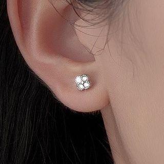 Clover Sterling Silver Earring 1 Pair - Silver - One Size