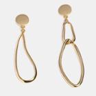 Non-matching Alloy Hoop Earring As Shown In Figure - One Size