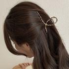 Print Hair Claw 1pc - Black & Beige - One Size
