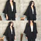 Double-breasted Bell-sleeve Blazer