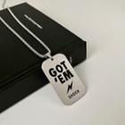 Lettering Pendant Stainless Steel Necklace (various Designs)