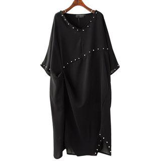 Studded Short Sleeve Dress