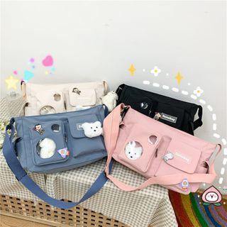 Pvc Panel Plain Crossbody Bag / Bag Charm