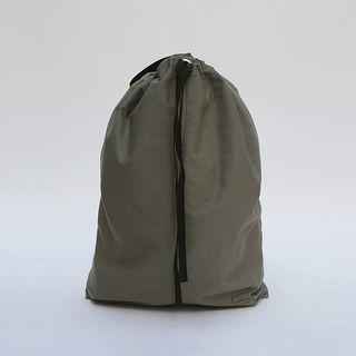 Buckled-strap Drawcord Sling Bag
