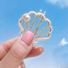 Faux Pearl Alloy Shell Hair Clip Hair Clip - Shell - Faux Pearl - One Size