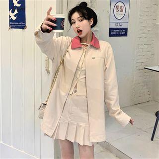 Zip Jacket / Mini A-line Skirt / Top