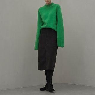Wide-sleeve Cashmere Blend Sweater