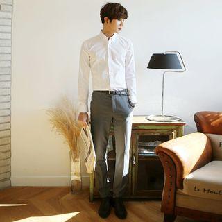 Plain Slim-fit Shirt