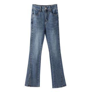 Split Boot-cut Jeans
