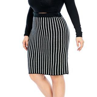 Striped Knitted Skirt