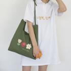 Multi-way Printed Tie-shoulder Canvas Tote Bag