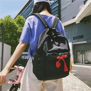 Tasseled Sequined Nylon Backpack
