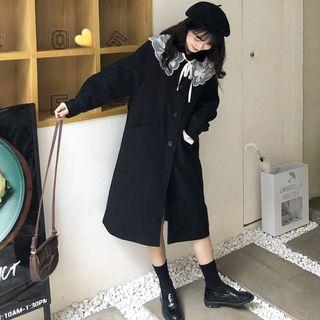Lace Collar Buttoned Coat