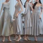 Midi A-line Evening Gown (various Designs)