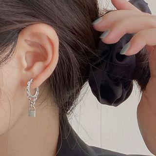 Drop Earring 1 Pair - 925 Silver - One Size