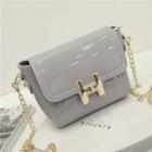 Patent Chained Shoulder Bag