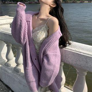 Hooded Cardigan / Camisole Top / Midi A-line Skirt
