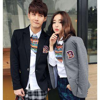Couple Matching Lettering Blazer
