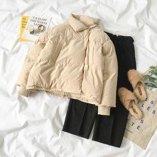 Padded Jacket / Cropped Wide-leg Pants