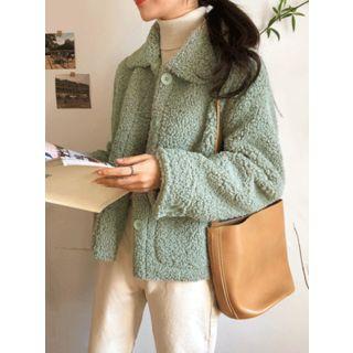 Dual-pocket Sherpa-fleece Jacket