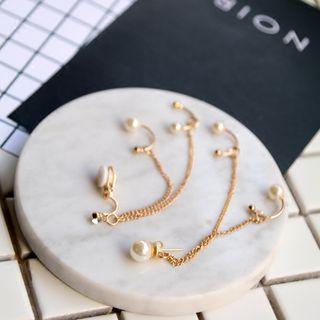 Pearl Drop Earrings / Ear Cuffs