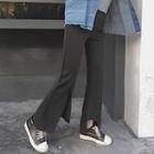 Front Slit Boot Cut Pants