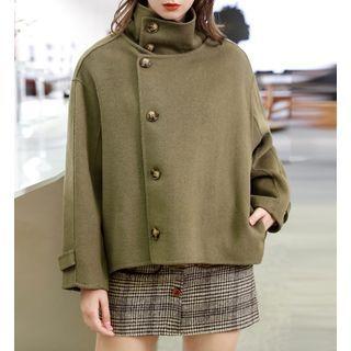 Turtleneck Woolen Jacket