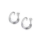 Creative Personality Octopus Tentacles 316l Stainless Steel Stud Earrings Silver - One Size