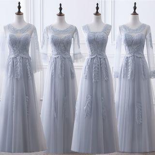 Lace A-line Maxi Wedding Dress