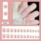 Print Faux Nail Tips R332 - Pink - One Size