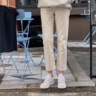 Fleece-lined Straight Pants In 2 Lengths