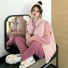 Loose-fit Vest / Crew-neck Sweater / Harem Pants