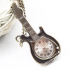 Delicate Guitar Pocket Watch Copper - One Size