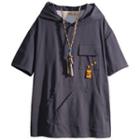 Short-sleeve Hood T-shirt
