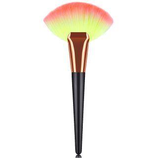 Makeup Brush 1 Pc - Yellow & Pink - One Size