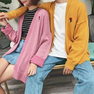 Rose Embroidered Cardigan