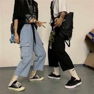 Capri Wide-leg Cargo Jeans