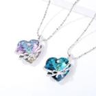 Swarovski Element Crystal Rhinestone Heart Necklace