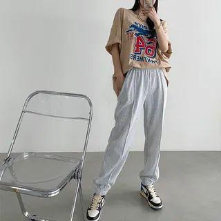 Elbow-sleeve Illustrated Oversize T-shirt
