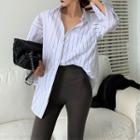 Striped Shirt / Plain Leggings