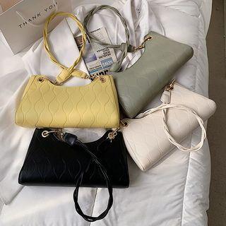 Faux Leather Patterned Shoulder Bag
