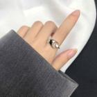 925 Sterling Silver Moon & Star Open Ring