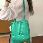 Color Satin Shopper Bag