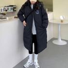 Quilted Long Hooded Quilted Coat